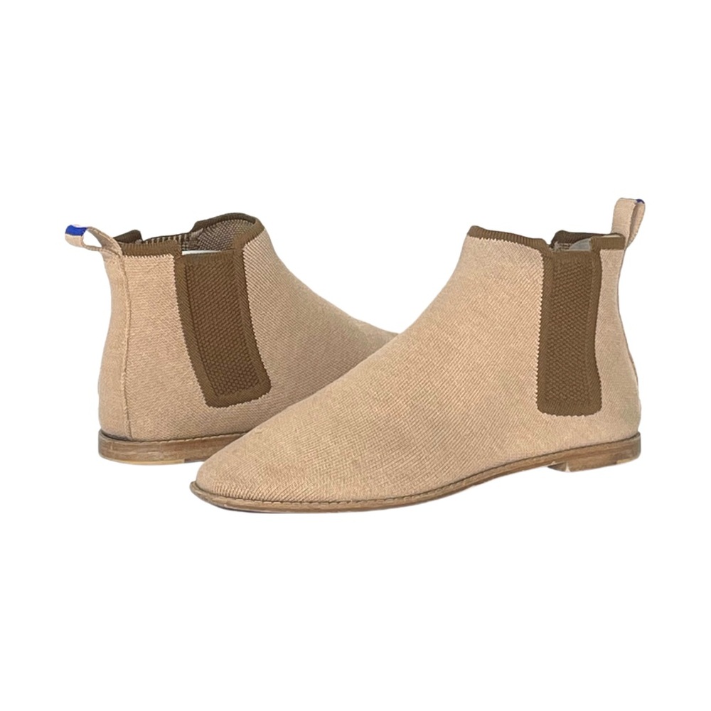 Rothy's Merino Wool Chelsea Ankle Boots in Chestnut Brown Size 9.5